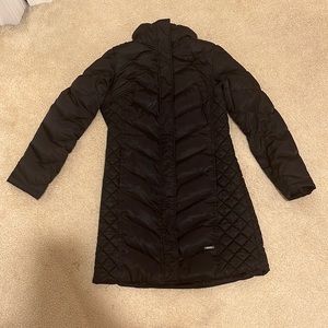 Kenneth Cole reaction petite long winter puffer coat size xs